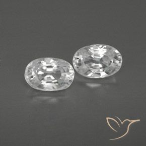 1.64ctw Natürlicher Weiß Zirkon, Oval, VVS-VS