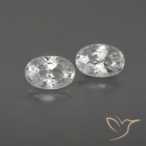 1.70ctw Natürlicher Weiß Zirkon, Oval, VVS-VS