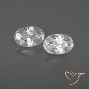1.70 ct natürliche Weiß Zirkon-Edelsteine, Oval, VVS-VS