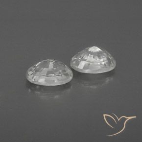 1.70 ct natürliche Weiß Zirkon-Edelsteine, Oval, VVS-VS