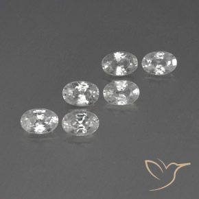 4.66 ct natürliche Weiß Zirkon-Edelsteine, Oval, VVS-VS