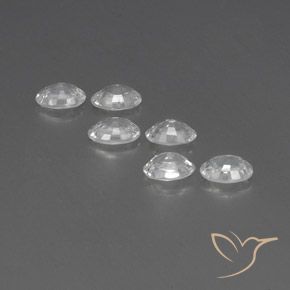 4.21 ct natürliche Weiß Zirkon-Edelsteine, Oval, VVS-VS