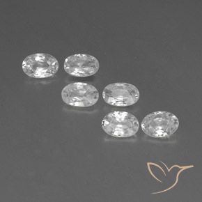 4.01ctw Natürlicher Weiß Zirkon, Oval, VVS-VS