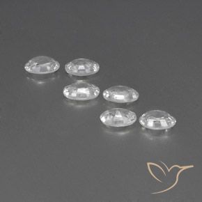 4.01 ct natürliche Weiß Zirkon-Edelsteine, Oval, VVS-VS