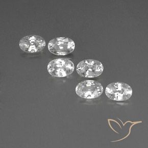4.57ctw Natürlicher Weiß Zirkon, Oval, VVS-VS