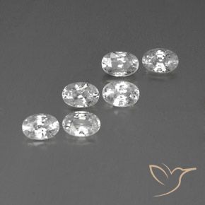 4.57 ct natürliche Weiß Zirkon-Edelsteine, Oval, VVS-VS