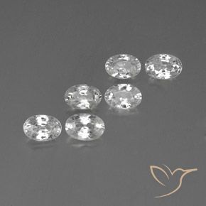 4.36 ct natürliche Weiß Zirkon-Edelsteine, Oval, VVS-VS