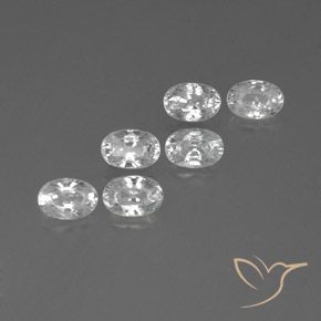 4.82 ct natürliche Weiß Zirkon-Edelsteine, Oval, VVS-VS