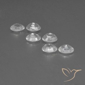 4.82 ct natürliche Weiß Zirkon-Edelsteine, Oval, VVS-VS
