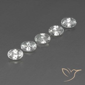 3.96 ct natürliche Weiß Zirkon-Edelsteine, Oval, VVS