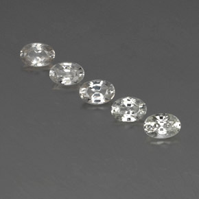 3,59 ct natürliche weißer Zirkon-Edelsteine, Oval Schliff, VVS