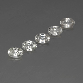 3,59 ct natürliche weißer Zirkon-Edelsteine, Oval Schliff, VVS