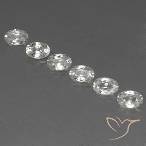 4.52ctw Natürlicher Weiß Zirkon, Oval, VVS