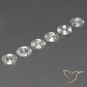 4.52 ct natürliche Weiß Zirkon-Edelsteine, Oval, VVS