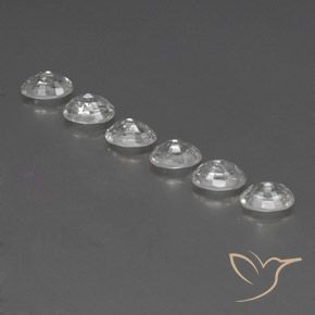 5.04 ct natürliche Weiß Zirkon-Edelsteine, Oval, VVS-VS