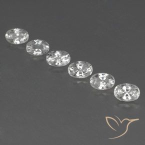 5.31ctw Natürlicher Weiß Zirkon, Oval, VVS-VS