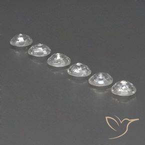 5.31 ct natürliche Weiß Zirkon-Edelsteine, Oval, VVS-VS