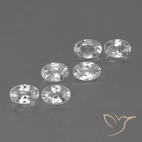 4.42 ct natürliche Weiß Zirkon-Edelsteine, Oval, VVS-VS