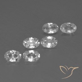 4.31 ct natürliche Weiß Zirkon-Edelsteine, Oval, VVS-VS