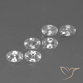 4.57 ct natürliche Weiß Zirkon-Edelsteine, Oval, VVS-VS