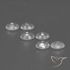 5.10 ct natürliche Weiß Zirkon-Edelsteine, Oval, VVS-VS