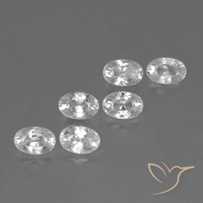 4.60 ct natürliche Weiß Zirkon-Edelsteine, Oval, VVS-VS