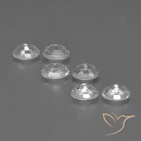5.35 ct natürliche Weiß Zirkon-Edelsteine, Oval, VVS-VS