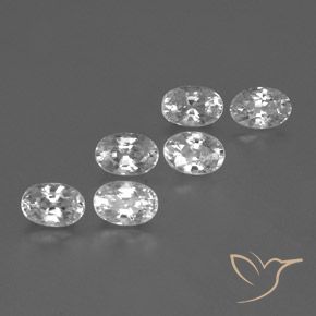 5.07 ct natürliche Klares Weiß Zirkon-Edelsteine, Oval, VVS-VS
