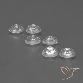 5.07 ct natürliche Klares Weiß Zirkon-Edelsteine, Oval, VVS-VS