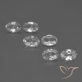 3.93ctw Natürlicher Klares Weiß Zirkon, Oval, VVS-VS