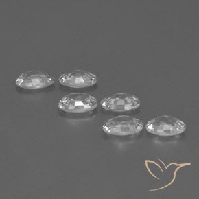 3.93 ct natürliche Klares Weiß Zirkon-Edelsteine, Oval, VVS-VS