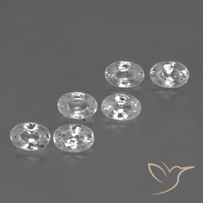 4.47 ct natürliche Klares Weiß Zirkon-Edelsteine, Oval, VVS-VS
