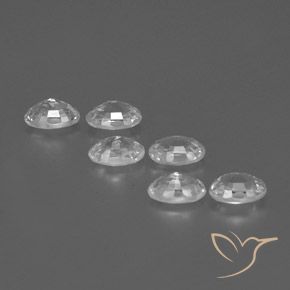 4.47 ct natürliche Klares Weiß Zirkon-Edelsteine, Oval, VVS-VS