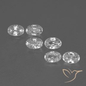 4.47ctw Natürlicher Klares Weiß Zirkon, Oval, VVS-VS
