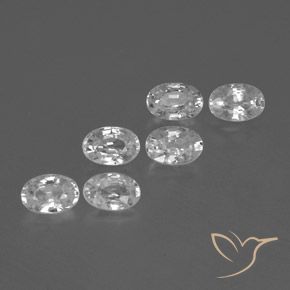4.47 ct natürliche Klares Weiß Zirkon-Edelsteine, Oval, VVS-VS