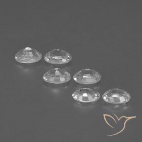4.47 ct natürliche Klares Weiß Zirkon-Edelsteine, Oval, VVS-VS