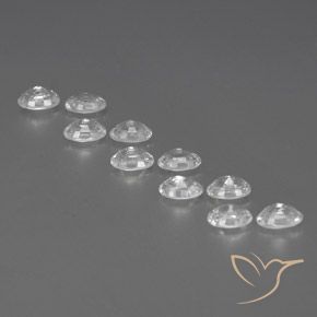 7.82 ct natürliche Klares Weiß Zirkon-Edelsteine, Oval, VVS-VS