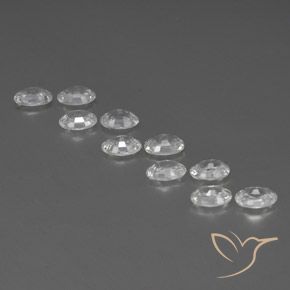 7.05 ct natürliche Weiß Zirkon-Edelsteine, Oval, VVS-VS