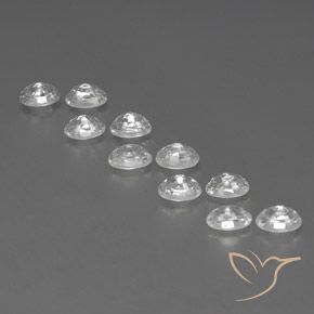 9.01 ct natürliche Weiß Zirkon-Edelsteine, Oval, VVS-VS
