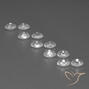 8.29 ct natürliche Weiß Zirkon-Edelsteine, Oval, VVS-VS