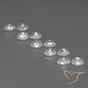 8.84 ct natürliche Weiß Zirkon-Edelsteine, Oval, VVS-VS
