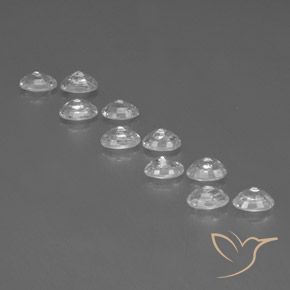 8.29 ct natürliche Weiß Zirkon-Edelsteine, Oval, VVS-VS