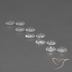 6.86 ct natürliche Weiß Zirkon-Edelsteine, Oval, VVS-VS