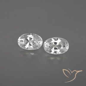 1,62 ct natürliche weißer Zirkon-Edelsteine, Oval Schliff, VVS