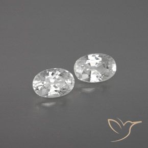 1,62 ct natürliche weißer Zirkon-Edelsteine, Oval Schliff, VVS