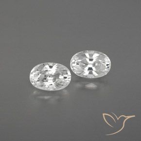 1.71ctw Natürlicher Weiß Zirkon, Oval, VVS