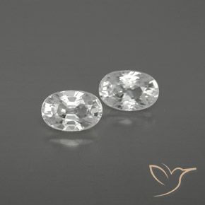 1.75ctw Natürlicher Weiß Zirkon, Oval, VVS