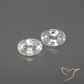 1.80ctw Natürlicher Weiß Zirkon, Oval, VVS-VS