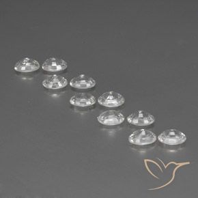 7.78 ct natürliche Weiß Zirkon-Edelsteine, Oval, VVS-VS