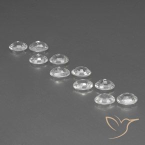 7.74 ct natürliche Weiß Zirkon-Edelsteine, Oval, VVS-VS